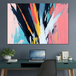 Abstract Dynamic Color Burst - NicheCanvas