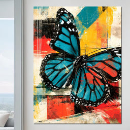 Fragmented Flight Of The Radiant Monarch - NicheCanvas