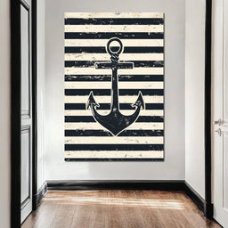 Nautical Stripes Voyage - NicheCanvas