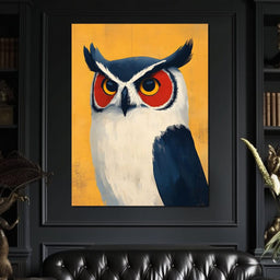 Nocturnal Owl Elegance Unfolds - NicheCanvas