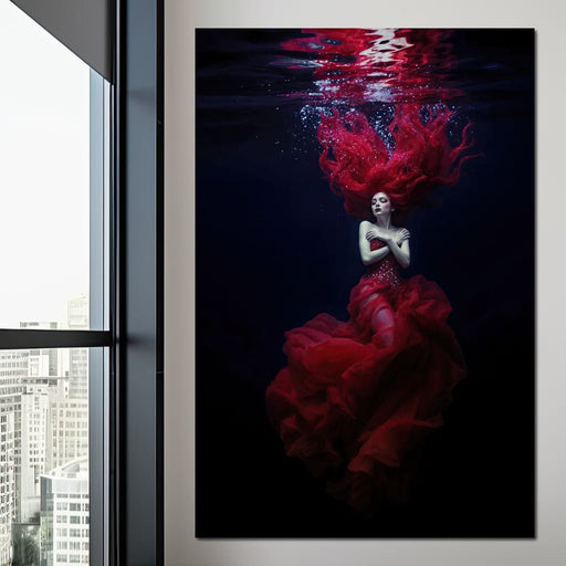 Crimson Depths - TooplesArt Canvas Print