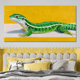 Emerald Lizard Gleam - NicheCanvas