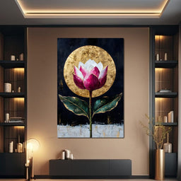 Golden Petal Radiance - NicheCanvas