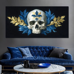 Fleur Skull Baroque Elegance - NicheCanvas