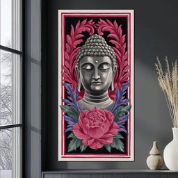 Tranquil Buddha Peony Garden - NicheCanvas