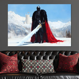 Guardian of Frostbound Realms - NicheCanvas