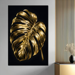 Gilded Foliage Night Study - NicheCanvas