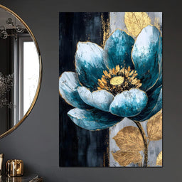 Radiant Petals Golden Harmony - NicheCanvas