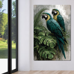 Emerald Jungle Guardians - NicheCanvas
