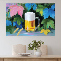 Frothy Beer Garden Delights - NicheCanvas