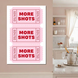 Triple Pink Ticket Cheers - NicheCanvas