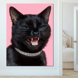 Fierce Feline Elegance Glam - NicheCanvas