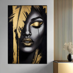 Golden Elegance Enigma - NicheCanvas