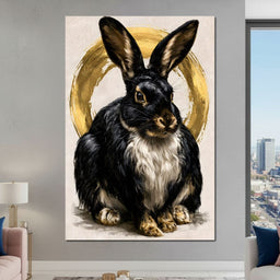 Gilded Hare of the Silent Circle - NicheCanvas