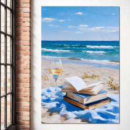Seaside Pages and Golden Sip - NicheCanvas