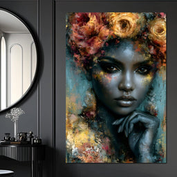 Gilded Petals Of Royal Grace - NicheCanvas