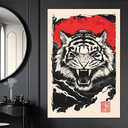 Roaring Tiger Wild Spirit - NicheCanvas
