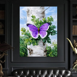 Butterfly Dreams Forest Canvas - NicheCanvas