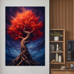 Fiery Crown of the Ancient Tree - NicheCanvas