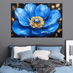 Majestic Sapphire Blossom - NicheCanvas