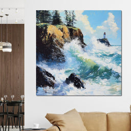 Ocean Waves Dance Sentinel - NicheCanvas