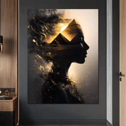 Golden Desert Queen Awakening - NicheCanvas