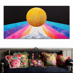 Golden Horizon Radiance - NicheCanvas