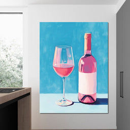 Rosé Reflections of Summer - NicheCanvas