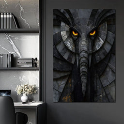 Obsidian Elephant Guardian - NicheCanvas