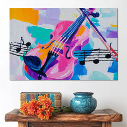 Melodic Violin Vibrance - NicheCanvas