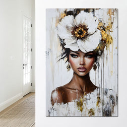 Golden Petal Elegance - NicheCanvas