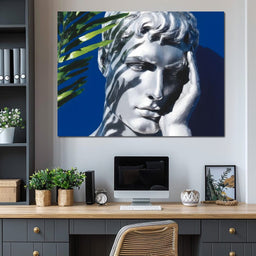 Classical Reverie Under Palm - NicheCanvas