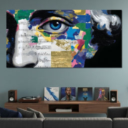 Blue Eye Music Mosaic - NicheCanvas