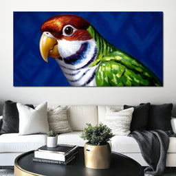 Vivid Parrot Elegance - NicheCanvas