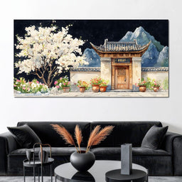 Acient Japanese City - NicheCanvas