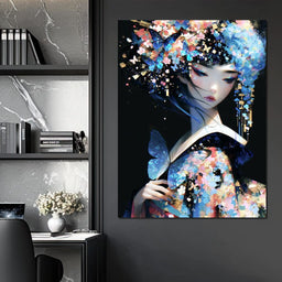 Flash Light Chaos Geisha - NicheCanvas