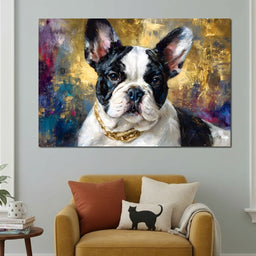 Golden French Bulldog Portrait - NicheCanvas