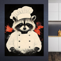 Chef Raccoon's Culinary Adventure - NicheCanvas