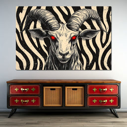 Infernal Ram of Shadows - NicheCanvas