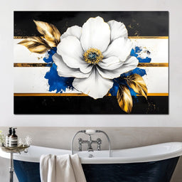 Golden Petal Harmony Blossoms - NicheCanvas