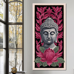 Zen Meditation Lotus Buddha - NicheCanvas
