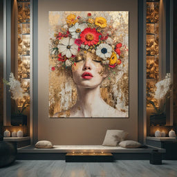 Golden Petal Dreams - NicheCanvas