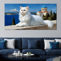 White Guardian of Aegean - NicheCanvas