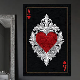 Regal Heart Ace Emblem - NicheCanvas