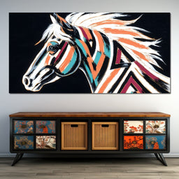 Prismatic Stallion Spirit - NicheCanvas
