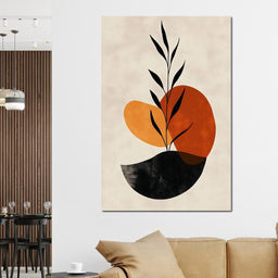 Plant Leaf Abstract Balance - NicheCanvas