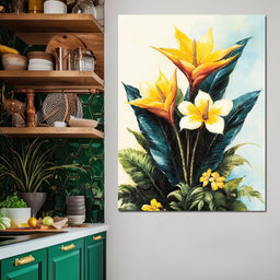 Tropical Petal Symphony - NicheCanvas