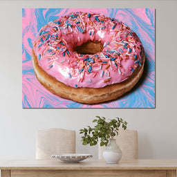 Pink Donut - NicheCanvas