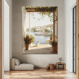 Mediterranean Tranquility View - NicheCanvas
