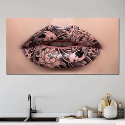 Enchanted Koi Elegance Lips - NicheCanvas